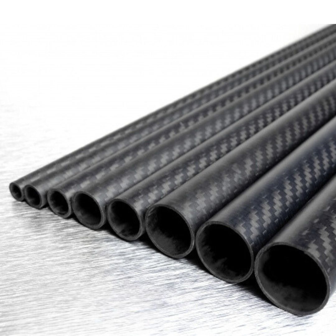 Carbon Fiber Tube: 3K Glossy Surface Carbon Fiber Tube Length 1000mm